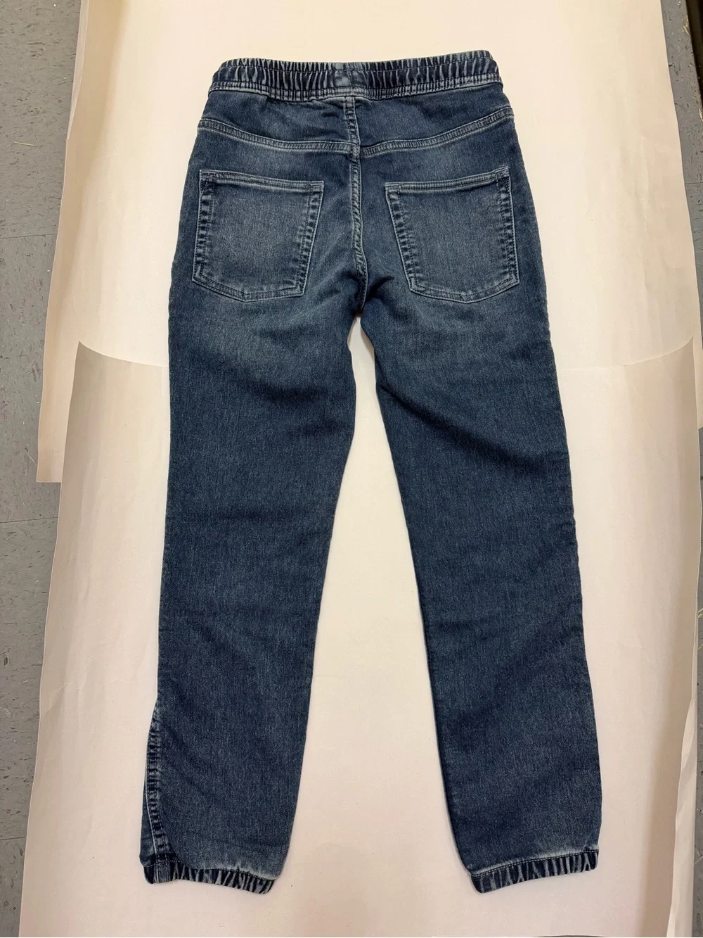GAP Two-Tone Denim Jogger Pants - Light Blue & Dark Blue